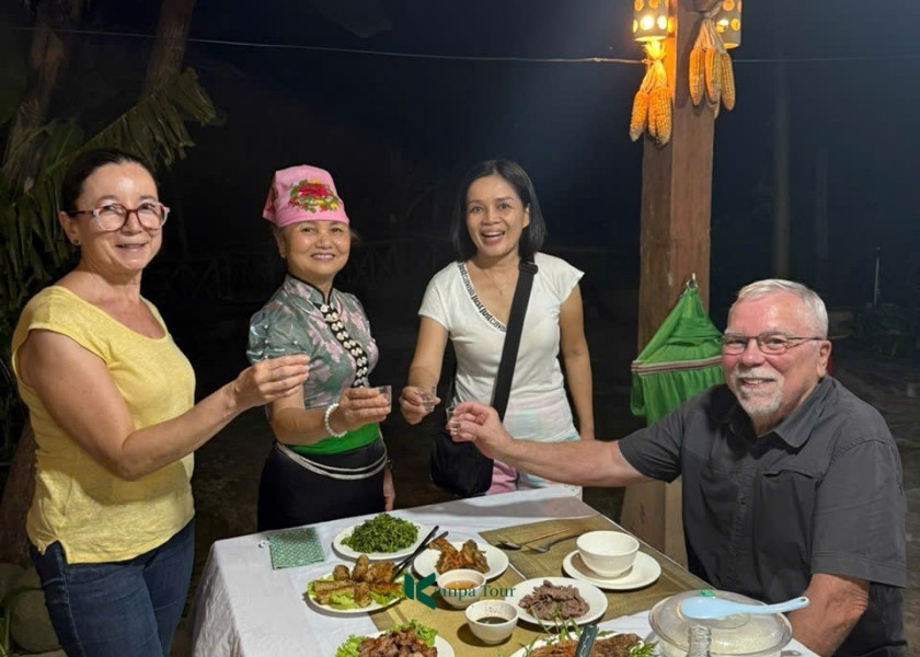 Una cena in famiglia in Vietnam