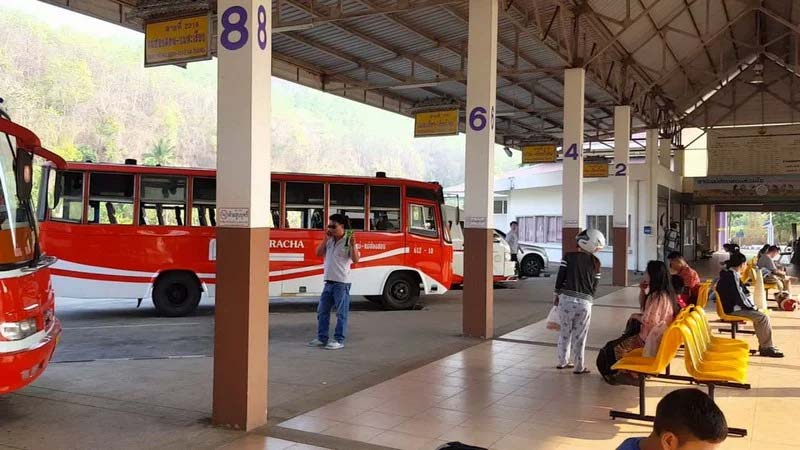 stazione degli autobus a Mae Hong Son