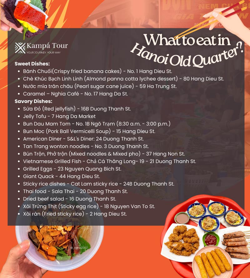 Cosa mangiare nel Quartiere Vecchio di Hanoi