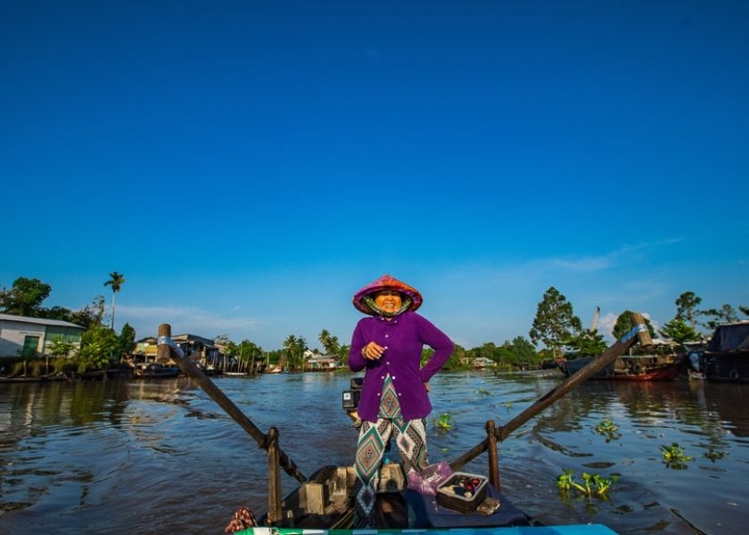 Delta del Mekong nella stagione verde
