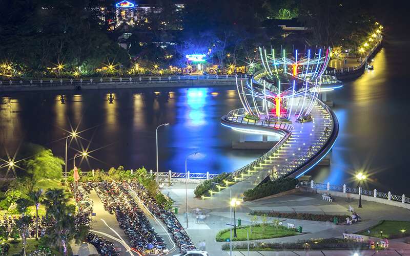 Il molo di Ninh Kieu, simbolo della città di Can Tho