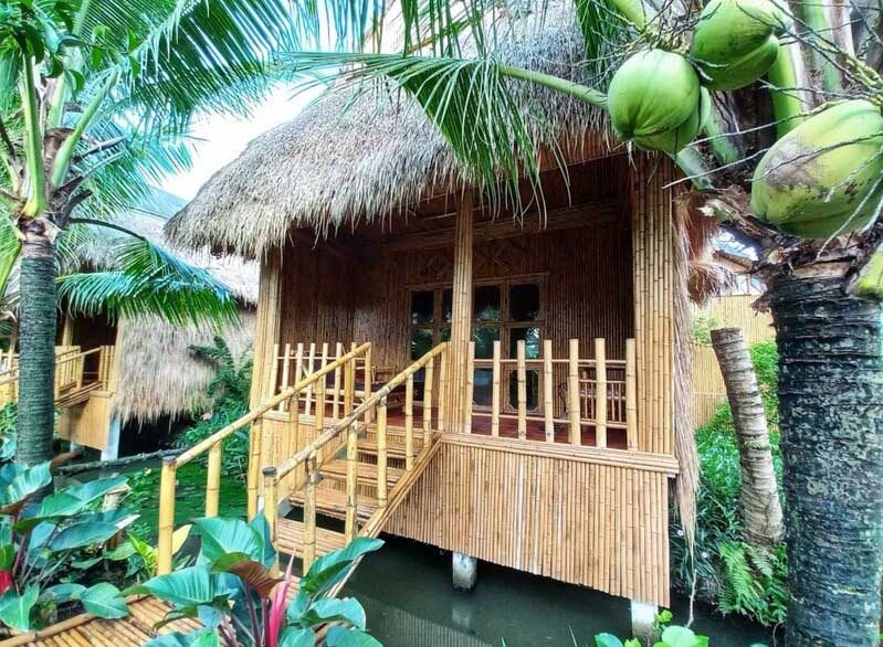 I bungalow in stile del Bamboo Eco Village