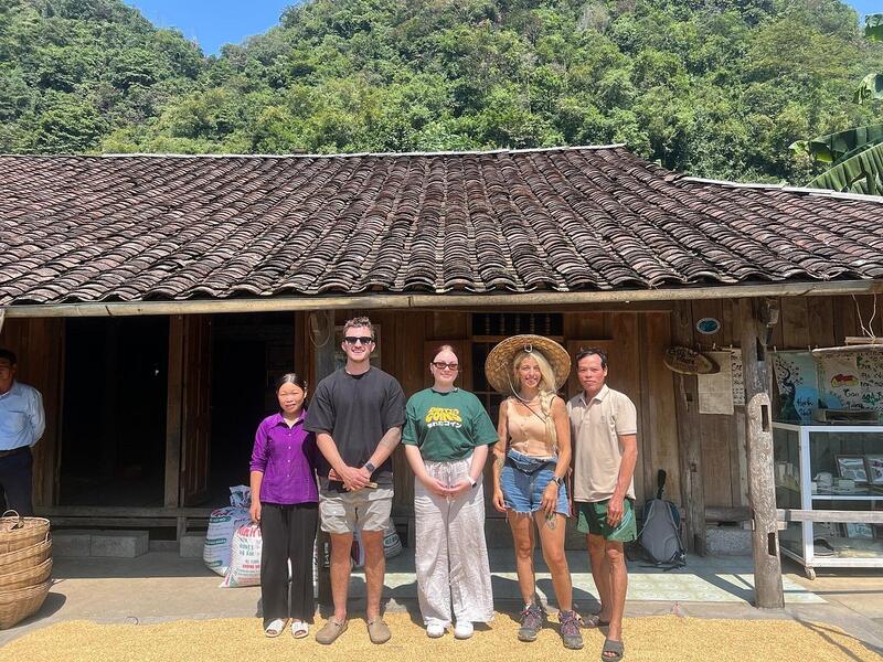 Our travelers in the accommodation of local people