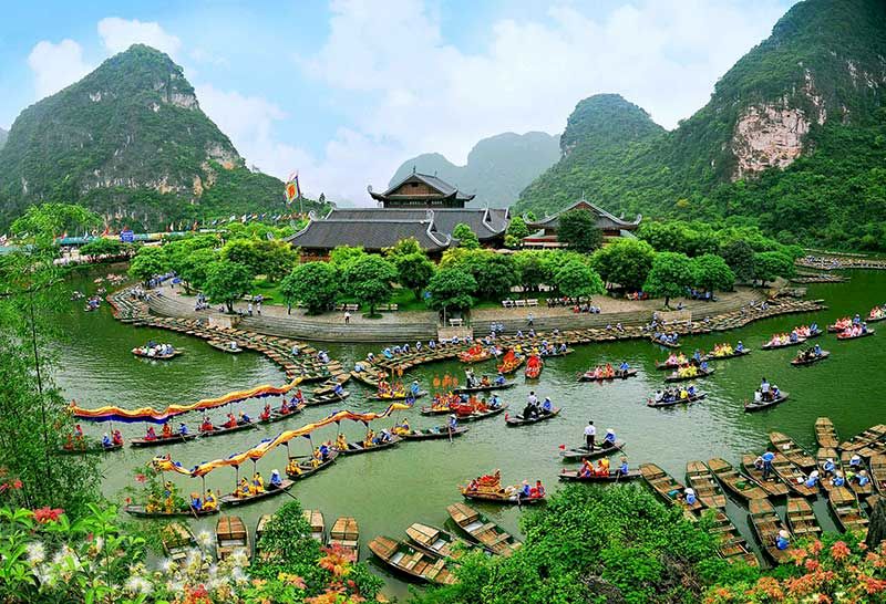 Il complesso di Trang An, dichiarato Patrimonio Mondiale UNESCO nel 2014