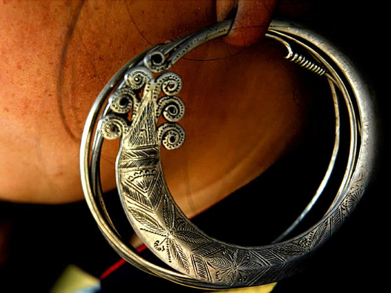 orecchini argento hmong ha giang