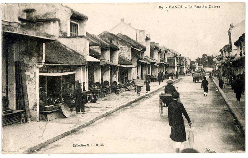 Quartiere vecchio di Hanoi nel passato