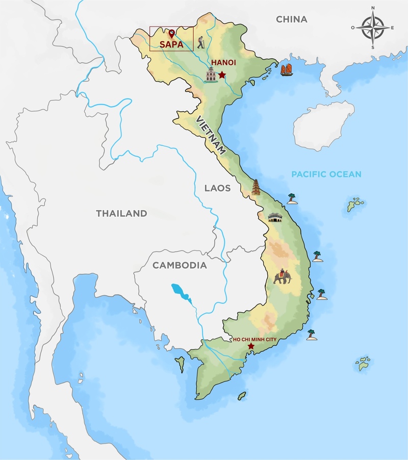 Sapa is the mountainous region in the North of Vietnam