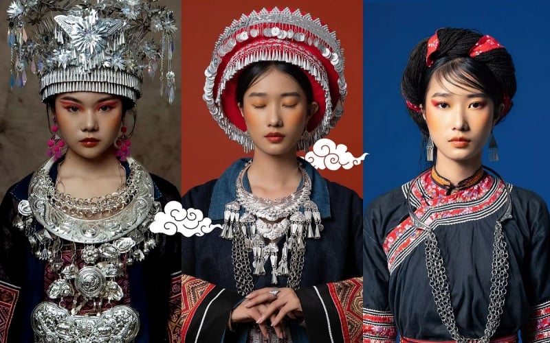 Il costume etnico Mong riflette la cultura e lo stile di vita del popolo