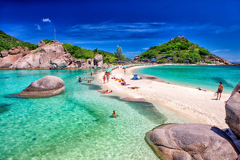 Spiaggia e area snorkeling di Koh Tao