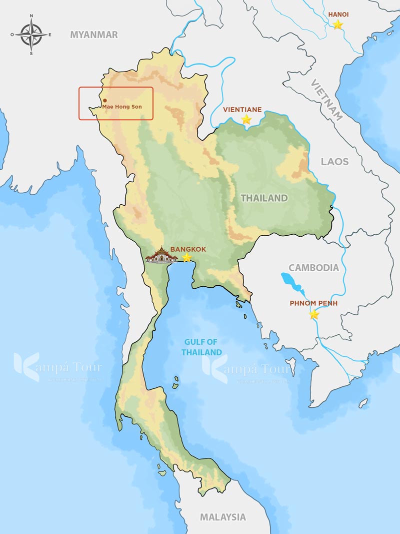 mappa di mae hong son
