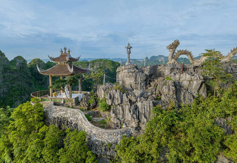 La vista panoramica del Monte Hua