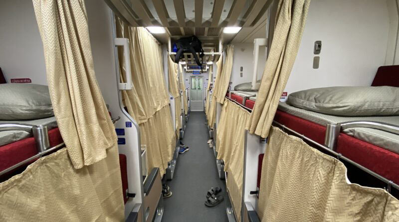 cuccetta sul treno SRT