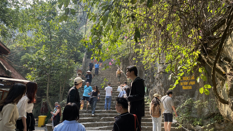 Venditori di Tam Coc Vietnam