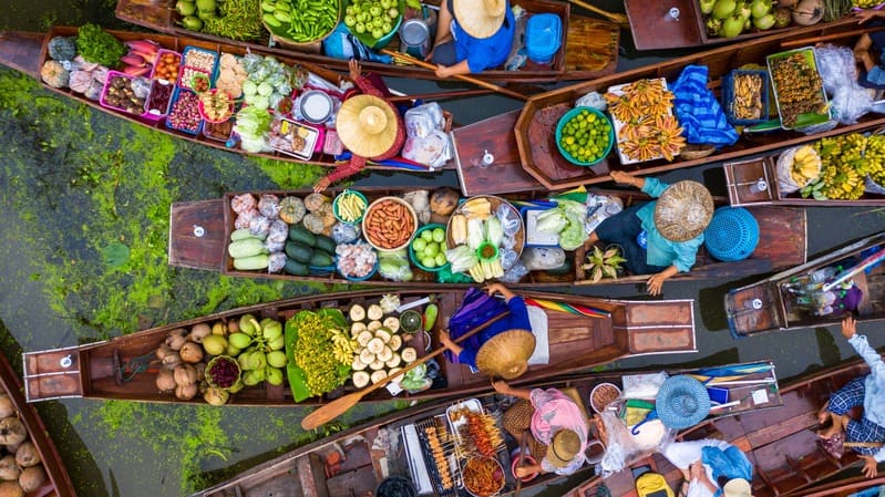 Mercati galleggianti a Bangkok