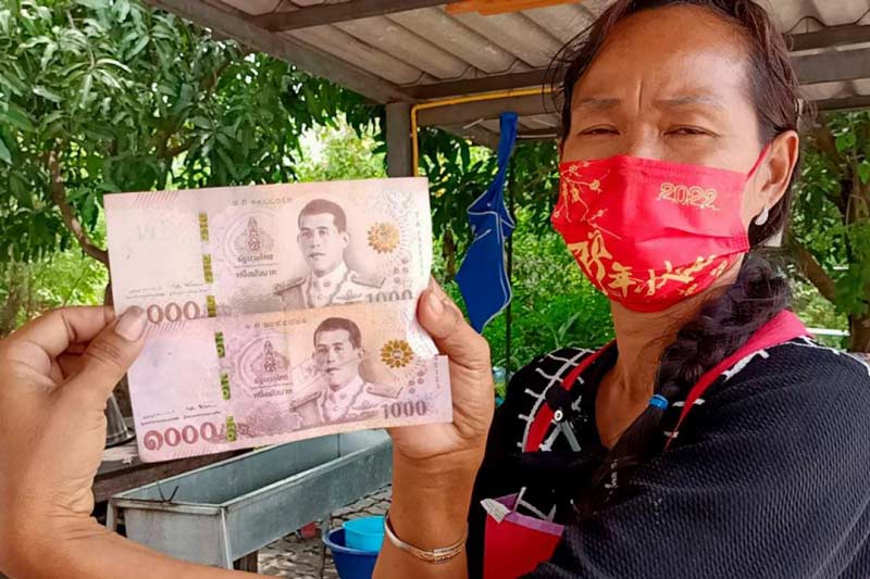 baht falsi in Thailandia
