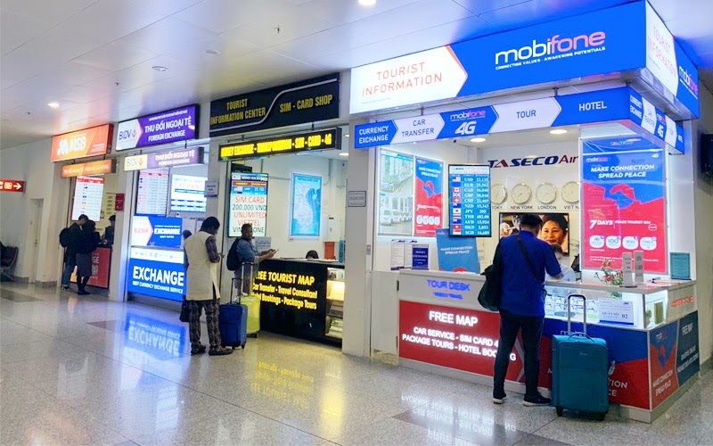 les cartes SIM vendues à l'aéroport