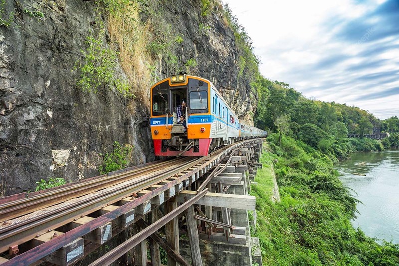 La ferrovia della morte a Kanchanaburi