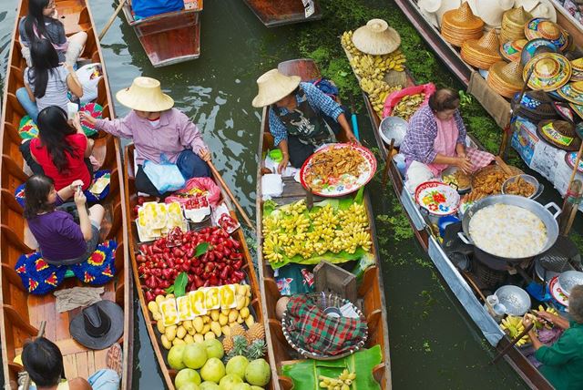 Bangkok - Mercati galleggianti