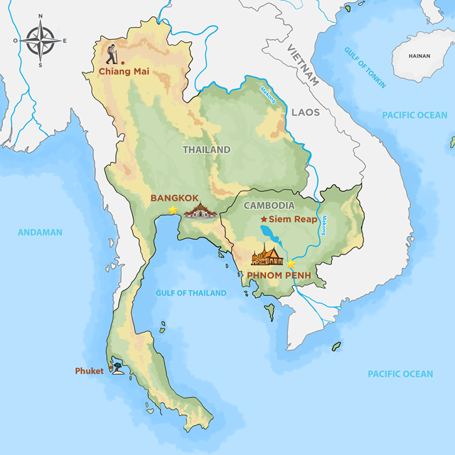 Cambogia e Thailandia