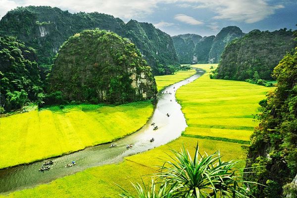 Avventure in barca lungo i fiumi tortuosi di Ninh Binh